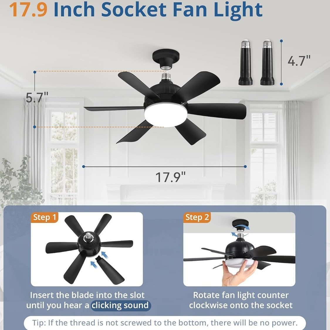 Ovalight Socket Fan-Light